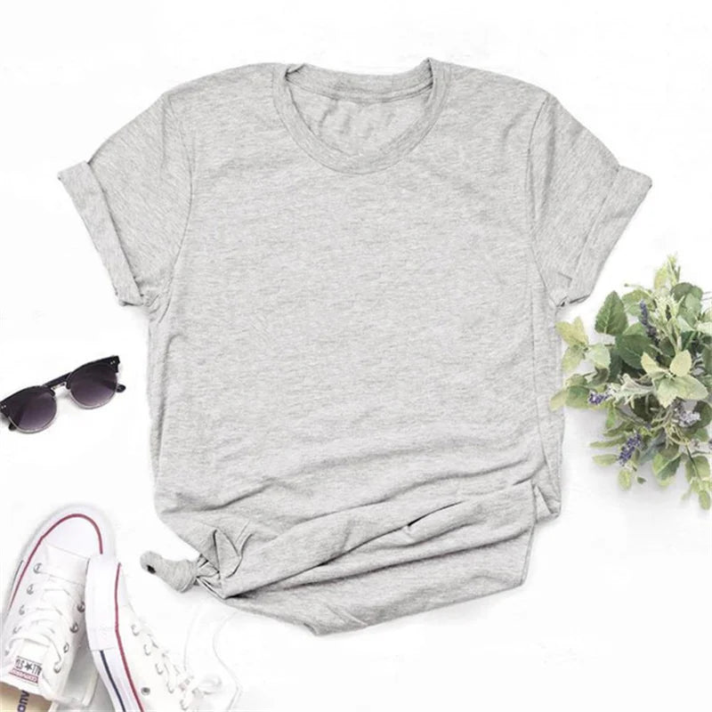 Brand New Women T-shirt Sumemr Short-sleeve Woman T Shirt Multi Pure Color Women T Shirt Fashion O-neck Tops Wholesale