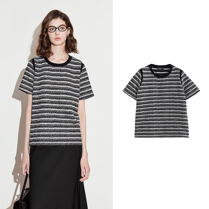 TOYOUTH Women T shirt 2025 Spring