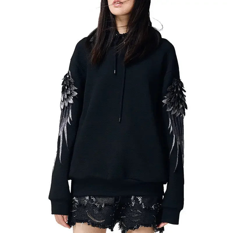 Sweatshirt for Men Hooded Embroidered