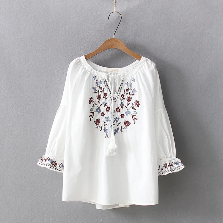 Bohemian Blouse 2021 Women Pullover