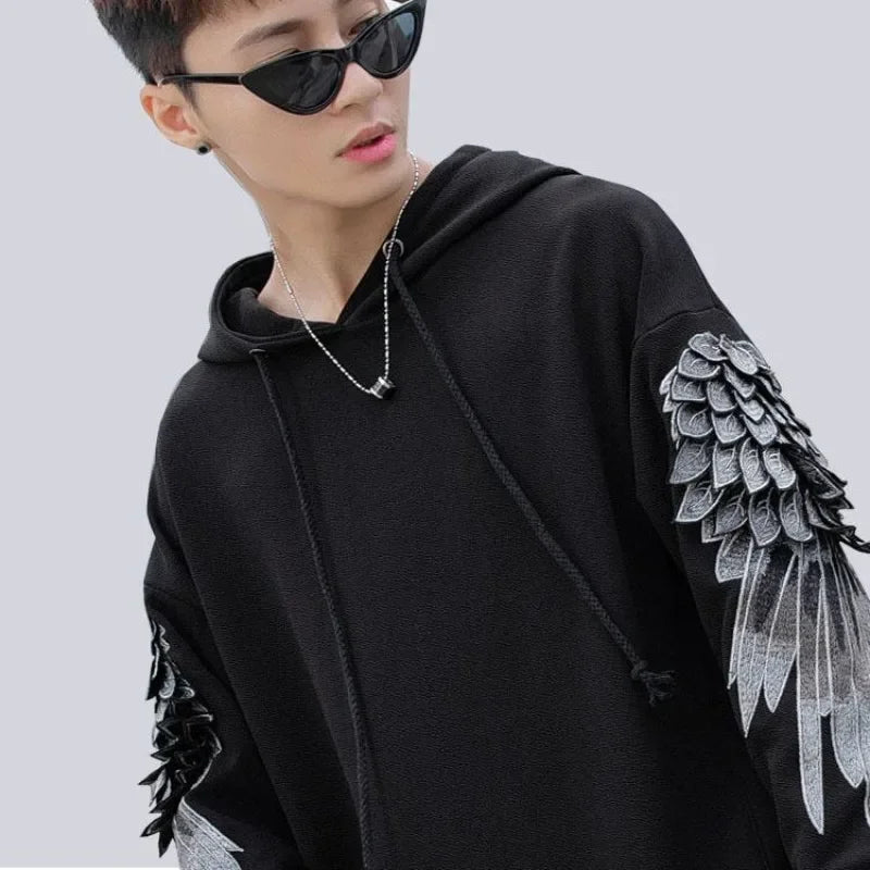 Sweatshirt for Men Hooded Embroidered