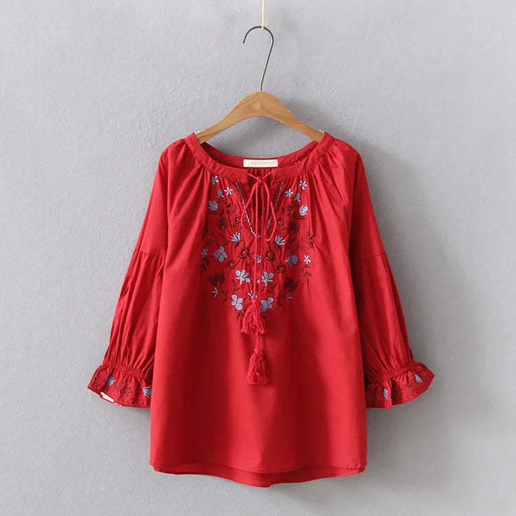 Bohemian Blouse 2021 Women Pullover