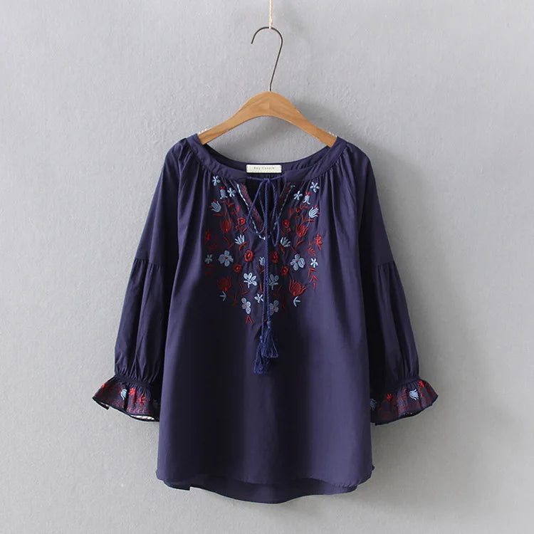 Bohemian Blouse 2021 Women Pullover
