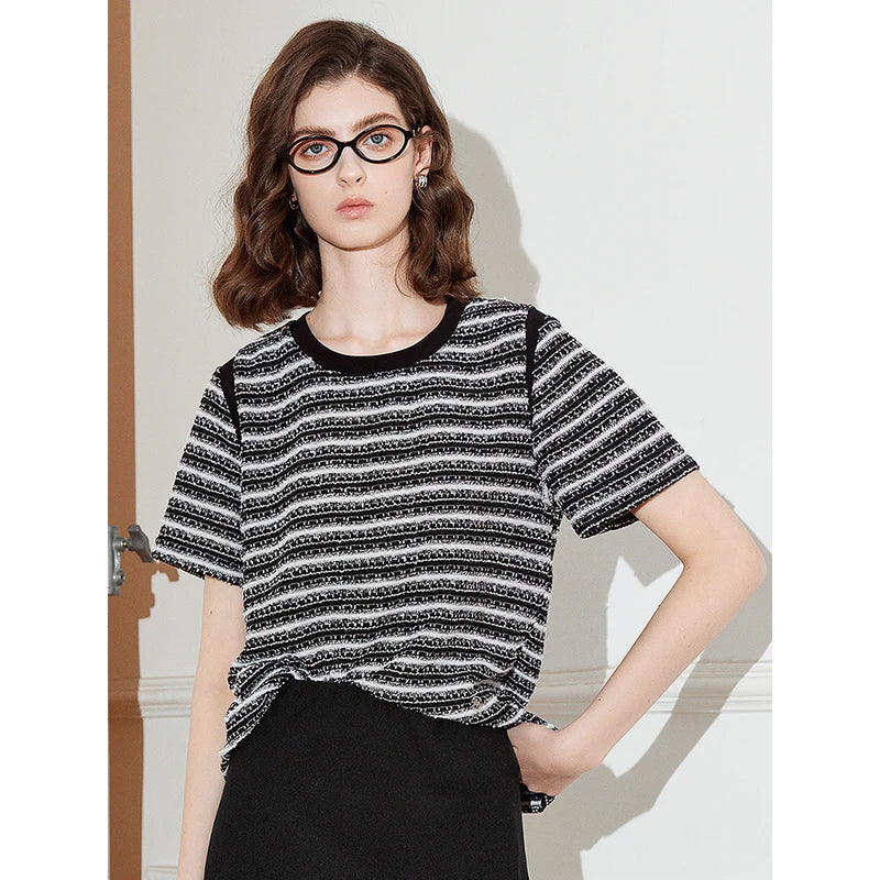 TOYOUTH Women T shirt 2025 Spring