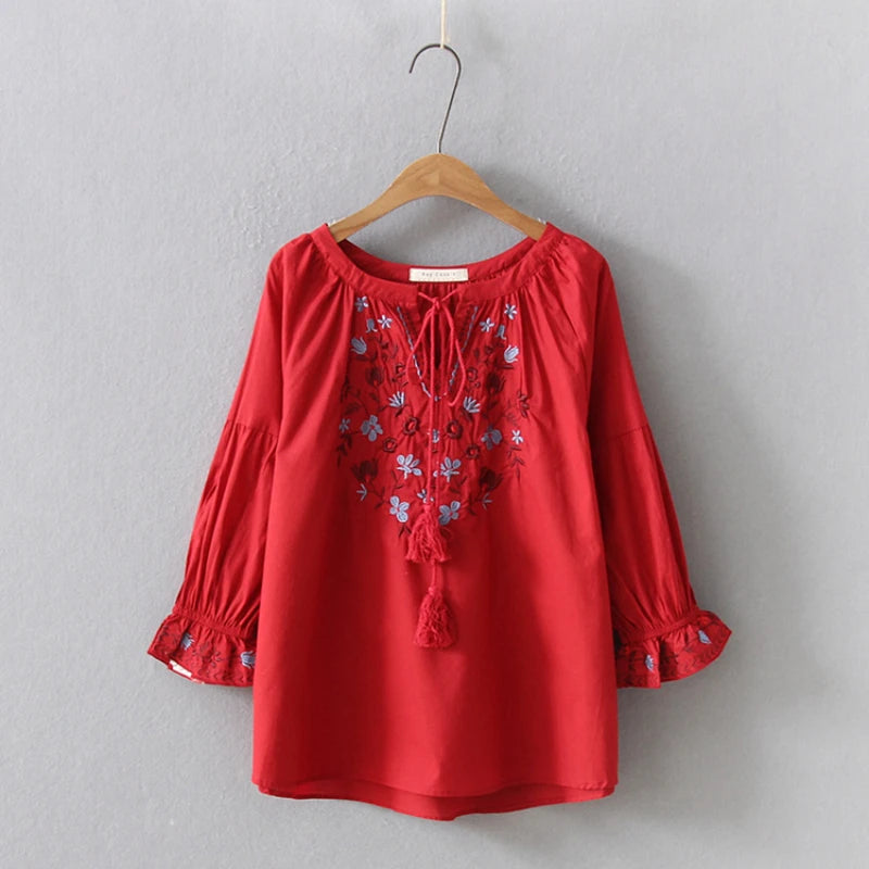 Bohemian Blouse 2021 Women Pullover