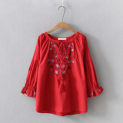 Bohemian Blouse 2021 Women Pullover