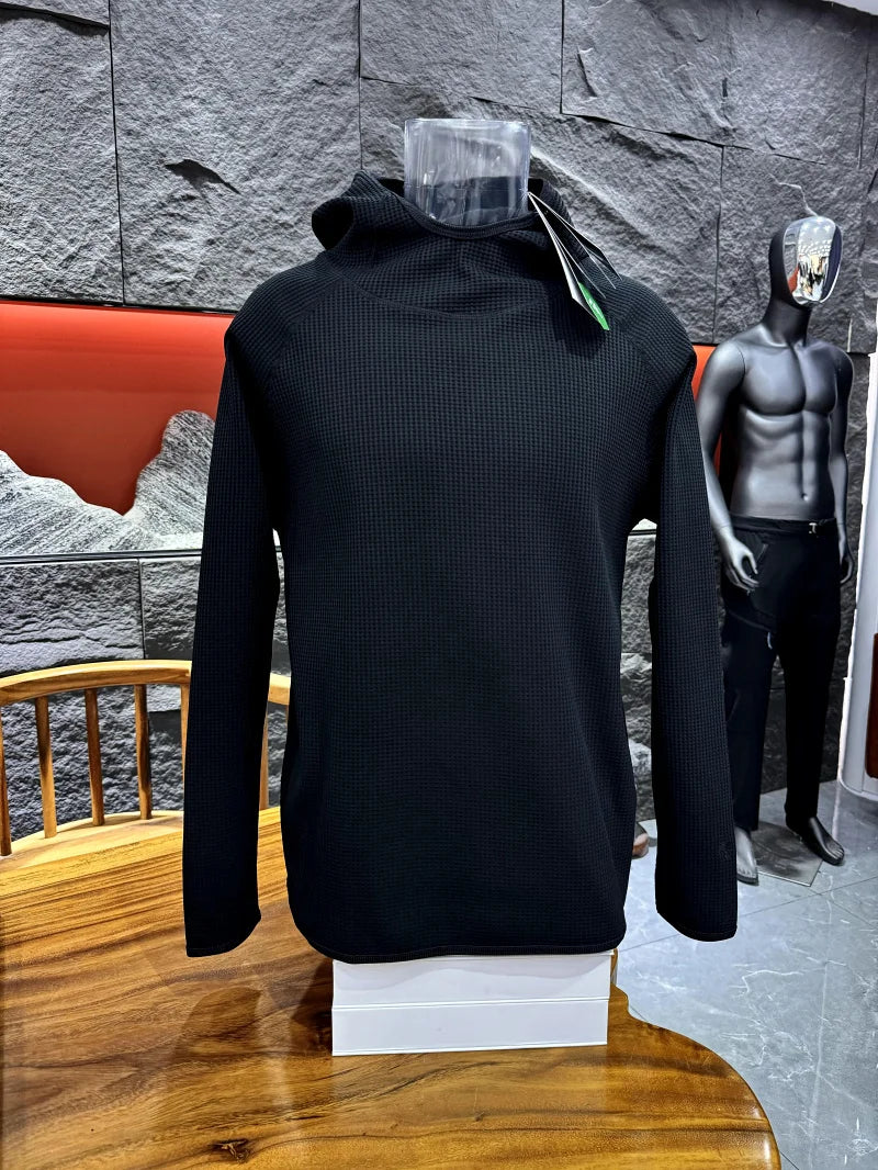 Washed Hoodie Sweatshirt for Men Autumn Winter New Style Functional Breathable Polyester Fiber Long Sleeve Casual Wear