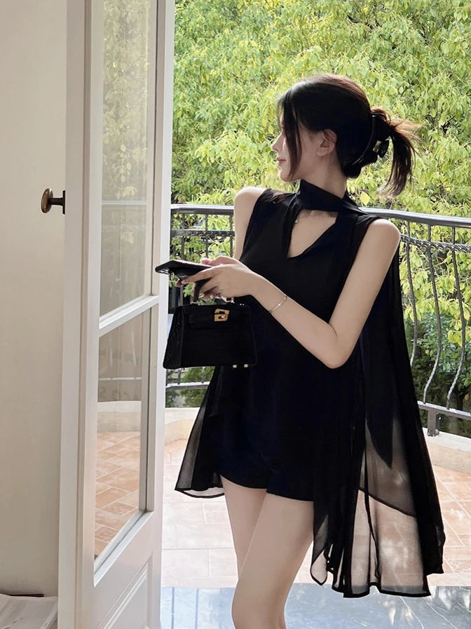 Bla Sa V-Ne Chiffon Blouse Women's