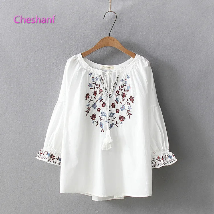 Bohemian Blouse 2021 Women Pullover
