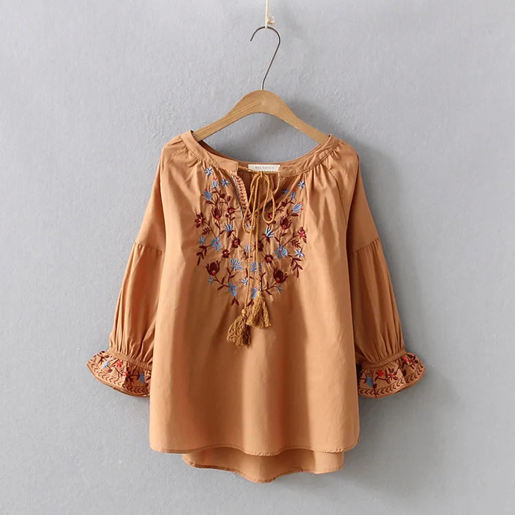 Bohemian Blouse 2021 Women Pullover