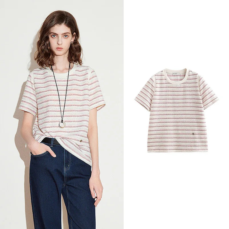 TOYOUTH Women T shirt 2025 Spring