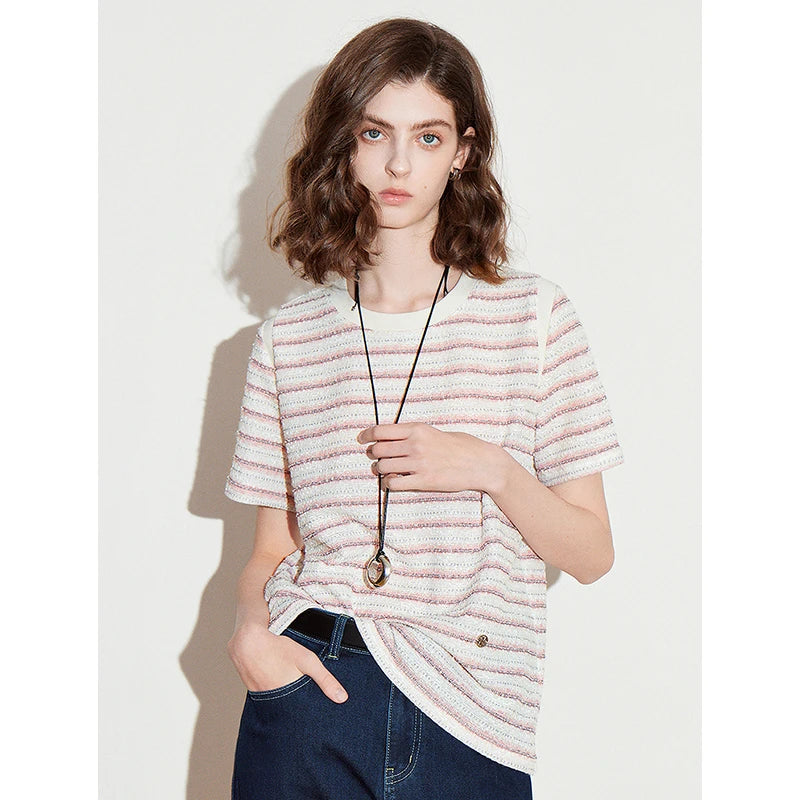 TOYOUTH Women T shirt 2025 Spring