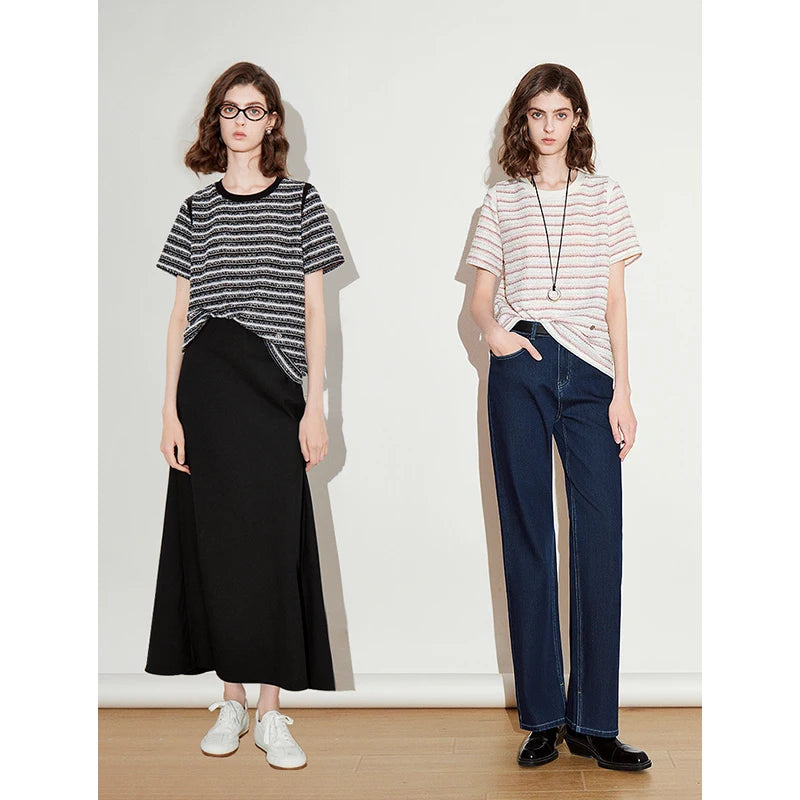 TOYOUTH Women T shirt 2025 Spring