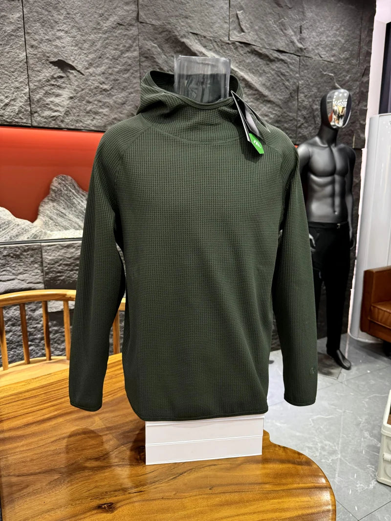 Washed Hoodie Sweatshirt for Men Autumn Winter New Style Functional Breathable Polyester Fiber Long Sleeve Casual Wear